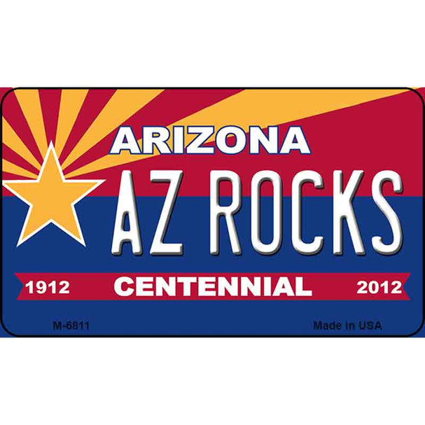 AZ Rocks Arizona Centennial State License Plate Wholesale Magnet