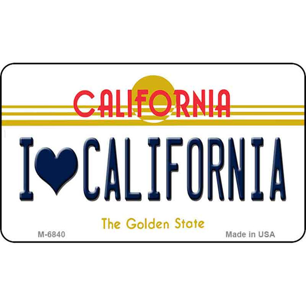 I Love California California State License Plate Wholesale Magnet