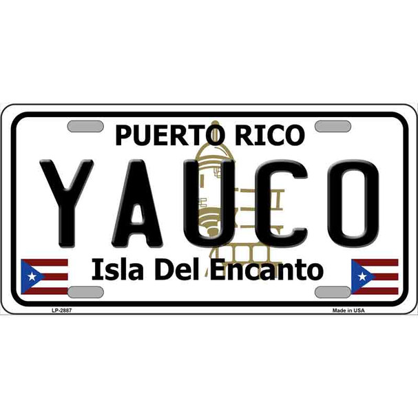 Yauco Puerto Rico Wholesale Metal Novelty License Plate