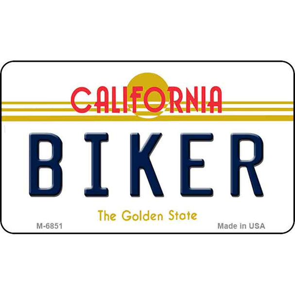 Biker California State License Plate Wholesale Magnet