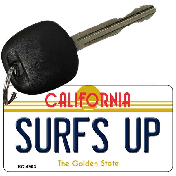 Surfs Up California State License Plate Wholesale Key Chain