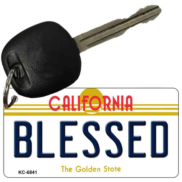 Blessed California State License Plate Wholesale Key Chain