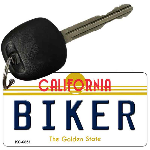 Biker California State License Plate Wholesale Key Chain