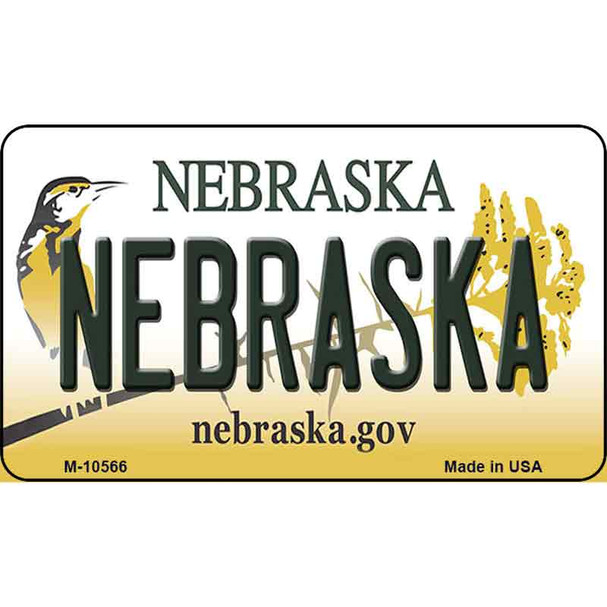 Nebraska State License Plate Wholesale Magnet