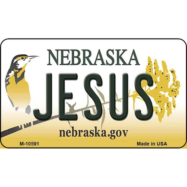 Jesus Nebraska State License Plate Wholesale Magnet