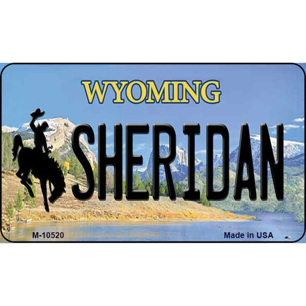 Sheridan Wyoming State License Plate Wholesale Magnet