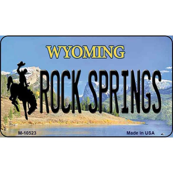 Rock Spring Wyoming State License Plate Wholesale Magnet