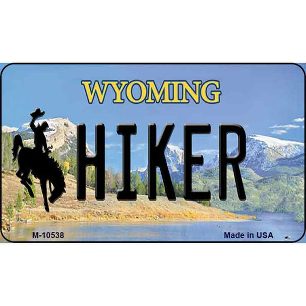 Hiker Wyoming State License Plate Wholesale Magnet