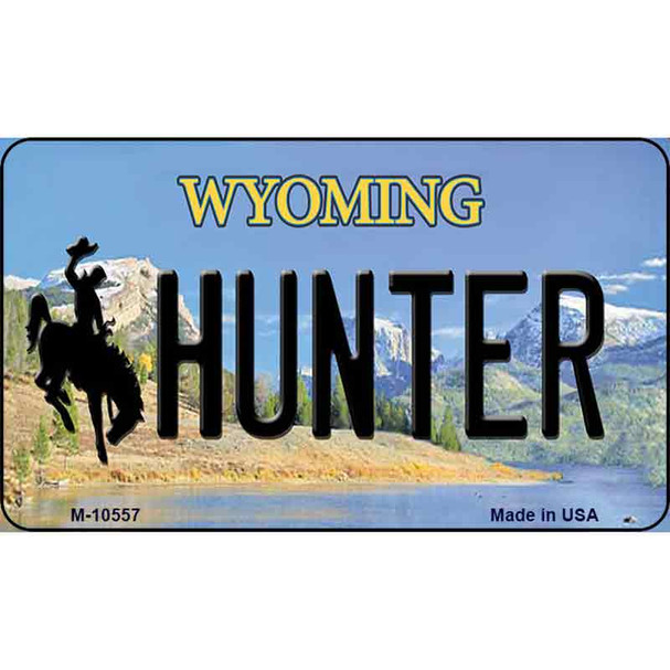 Hunter Wyoming State License Plate Wholesale Magnet