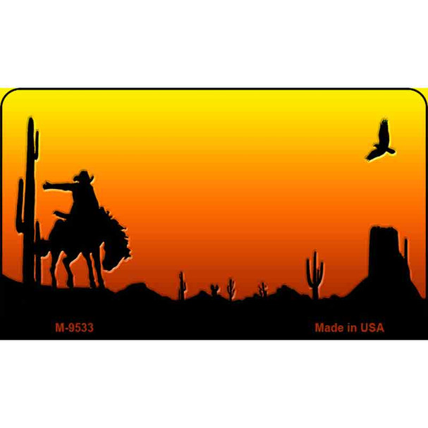 Rodeo Sunset Arizona Western State License Plate Wholesale Magnet