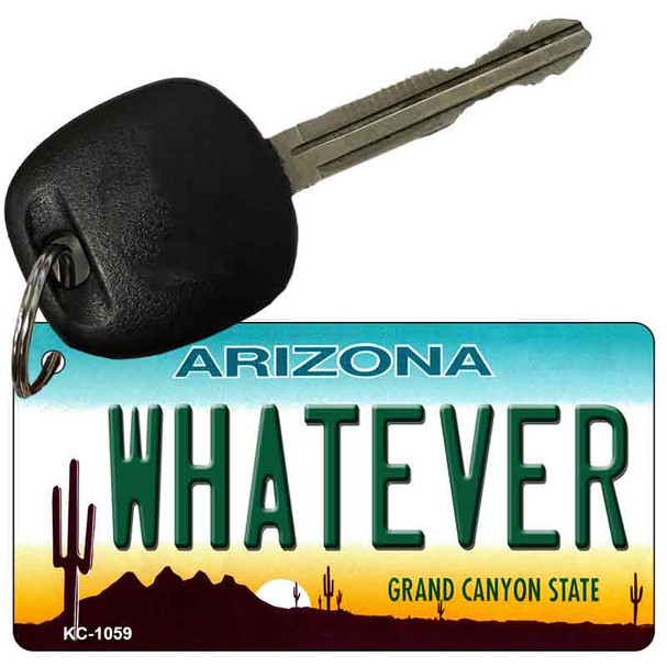 Whatever Arizona State License Plate Wholesale Key Chain