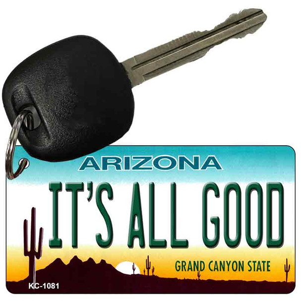 Its All Good Arizona State License Plate Wholesale Key Chain