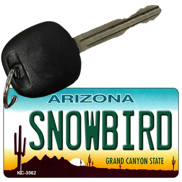 Snowbird Arizona State License Plate Wholesale Key Chain