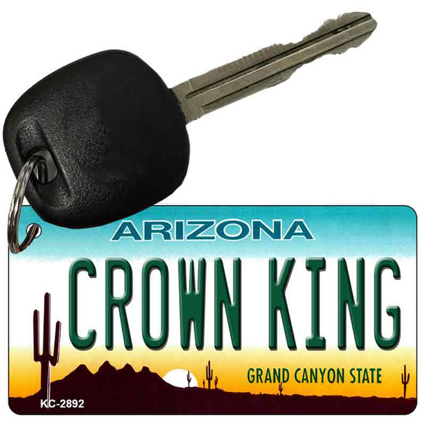 Crown King Arizona State License Plate Wholesale Key Chain