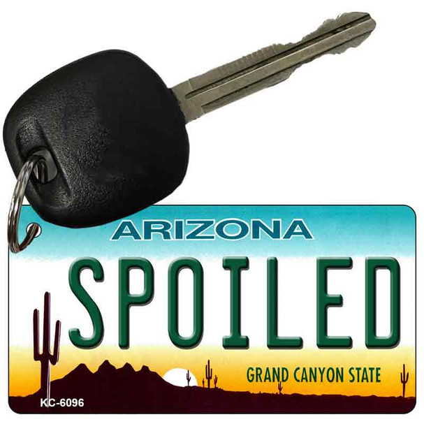 Spoiled Arizona State License Plate Wholesale Key Chain