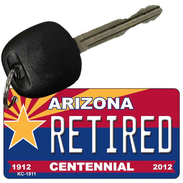 Retired Arizona Centennial State License Plate Wholesale Key Chain