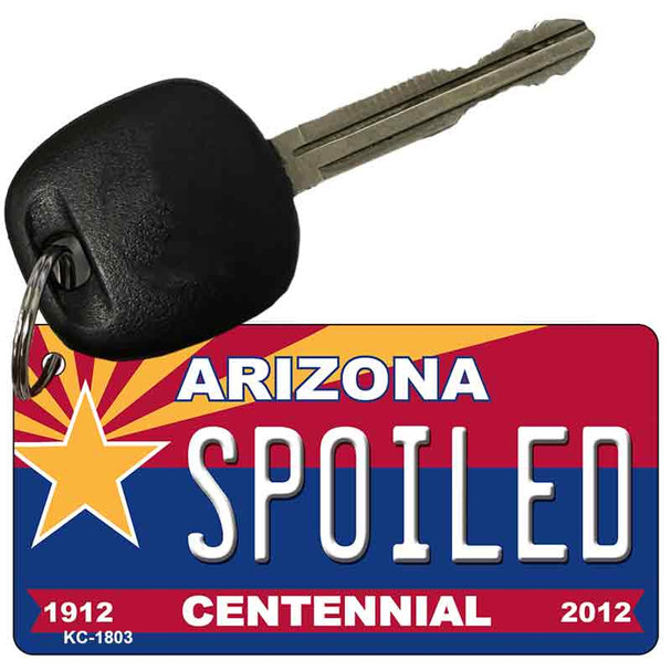 Spoiled Arizona Centennial State License Plate Wholesale Key Chain