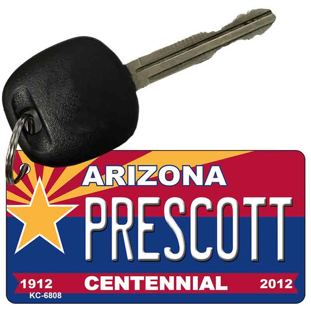 Prescott Arizona Centennial State License Plate Wholesale Key Chain