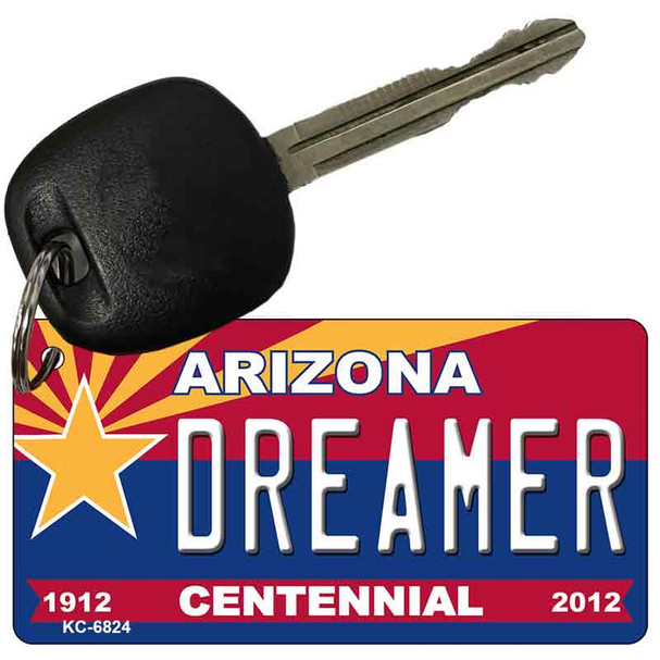 Dreamer Arizona Centennial State License Plate Wholesale Key Chain
