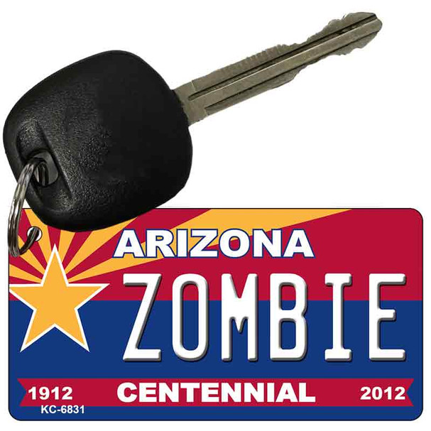 Zombie Arizona Centennial State License Plate Wholesale Key Chain