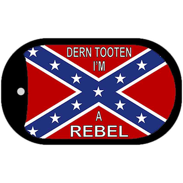 Dern Tooten Im A Rebel Dog Tag Kit Metal Wholesale Novelty Necklace