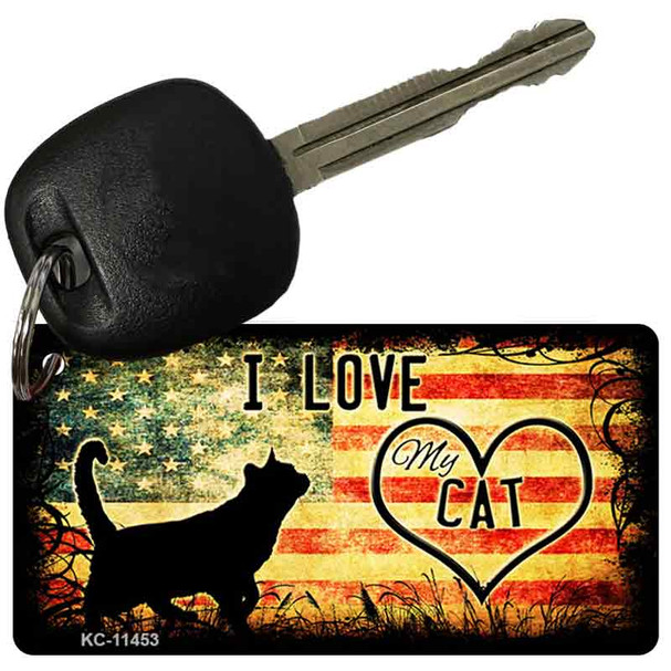 I Love My Cat Wholesale Novelty Key Chain