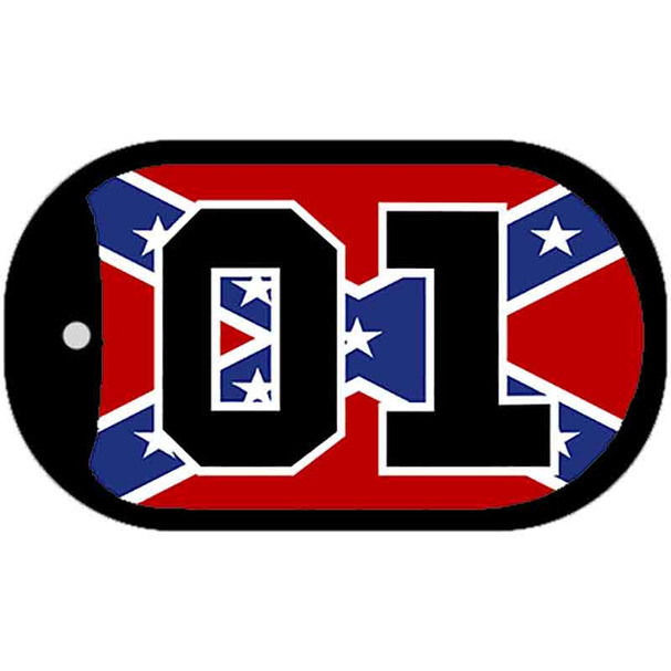 01 Confederate Flag Dog Tag Kit Wholesale Novelty Necklace