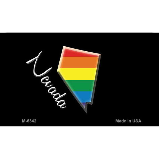 Nevada State Outline Rainbow Wholesale Magnet