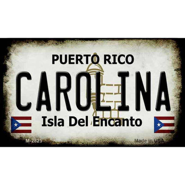 Carolina Puerto Rico State License Plate Wholesale Magnet