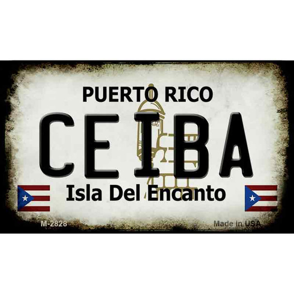 Ceiba Puerto Rico State License Plate Wholesale Magnet
