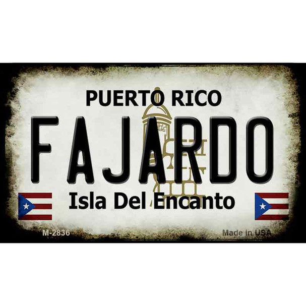 Fajardo Puerto Rico State License Plate Wholesale Magnet
