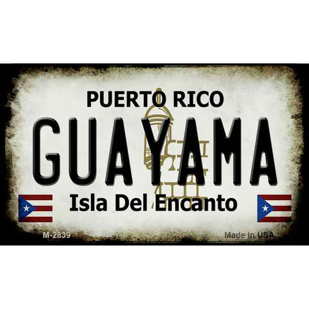 Guayama Puerto Rico State License Plate Wholesale Magnet