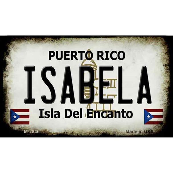 Isabela Puerto Rico State License Plate Wholesale Magnet