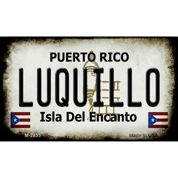 Luquillo Puerto Rico State License Plate Wholesale Magnet
