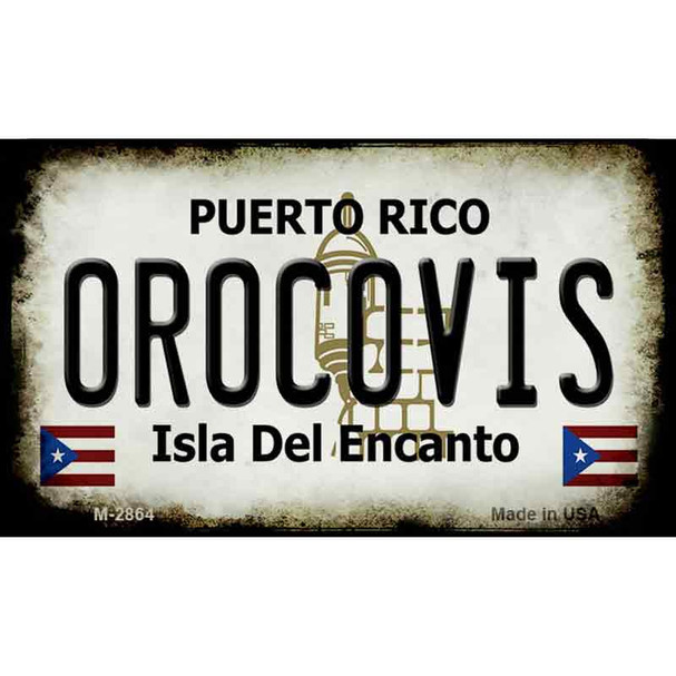 Orocovis Puerto Rico State License Plate Wholesale Magnet M-2864