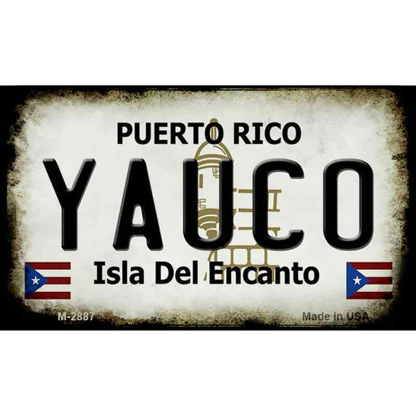 Yauco Puerto Rico State License Plate Wholesale Magnet M-2887