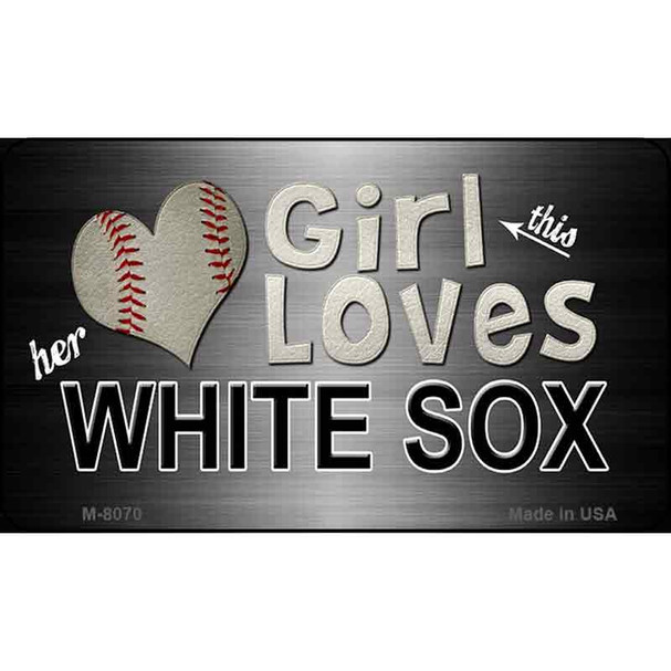 This Girl Loves Her White Sox Wholesale Magnet M-8070