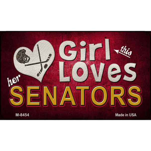 This Girl Loves Her Senators Wholesale Magnet M-8454