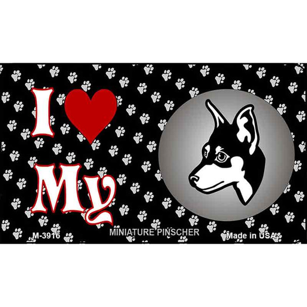 I Love My Miniature Pinscher Wholesale Magnet M-3916