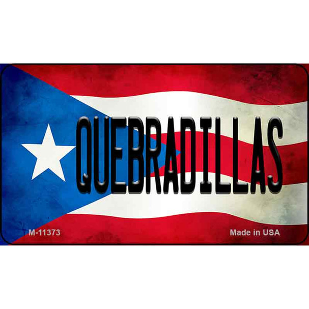 Quebradillas Puerto Rico State Flag Wholesale Magnet M-11373