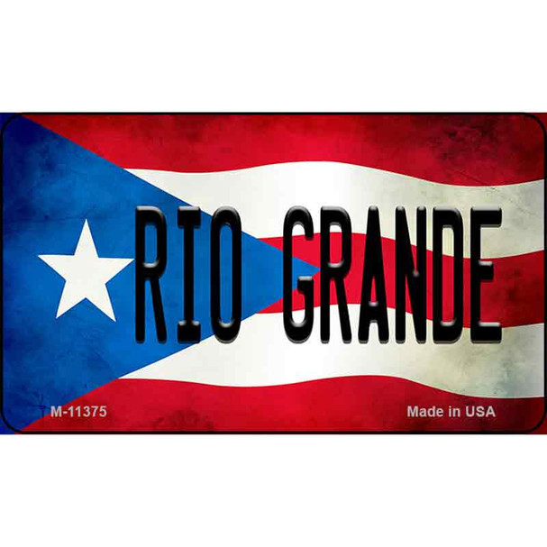 Rio Grande Puerto Rico State Flag Wholesale Magnet M-11375