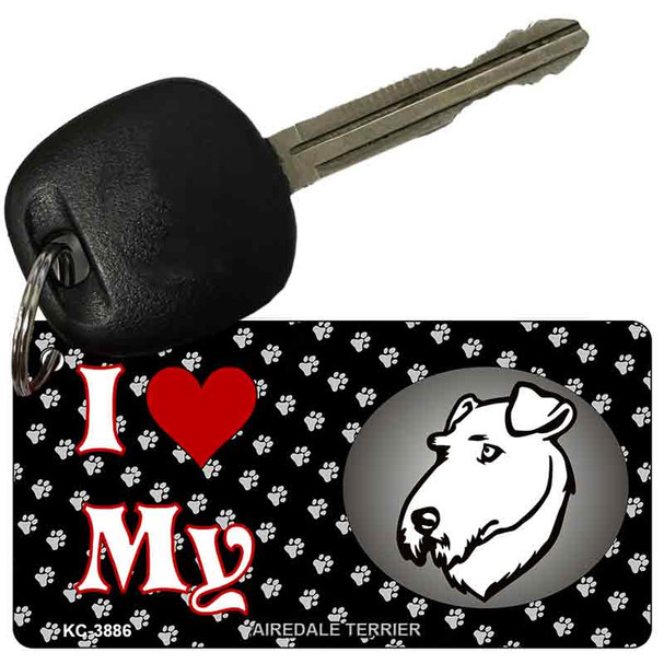 I Love My Airdale Terrier Wholesale Key Chain