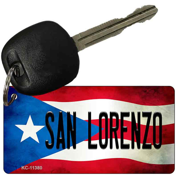 San Lorenzo Puerto Rico State Flag Wholesale Key Chain