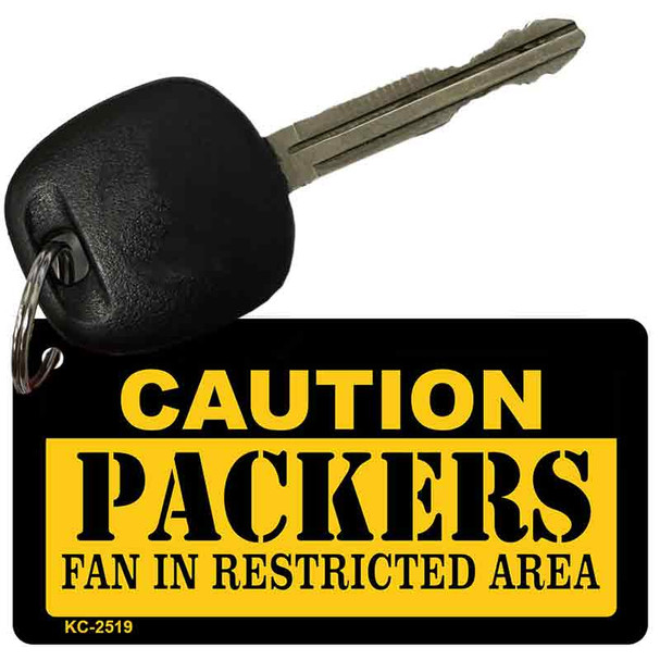 Caution Packers Fan Area Wholesale Key Chain