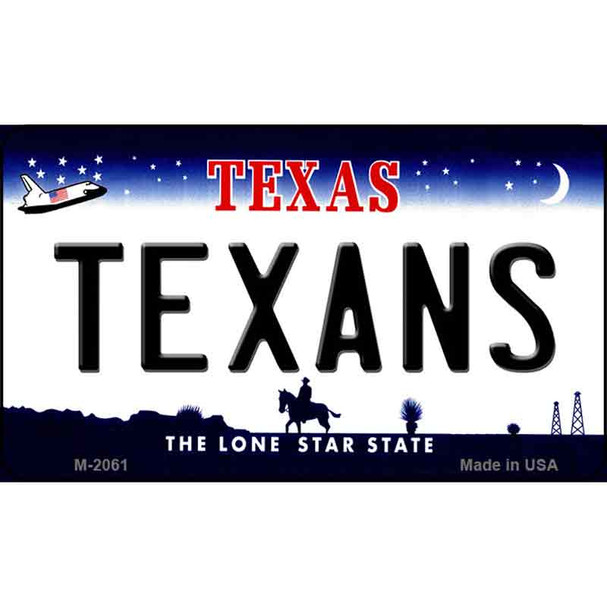 Texans Texas State License Plate Wholesale Magnet M-2061