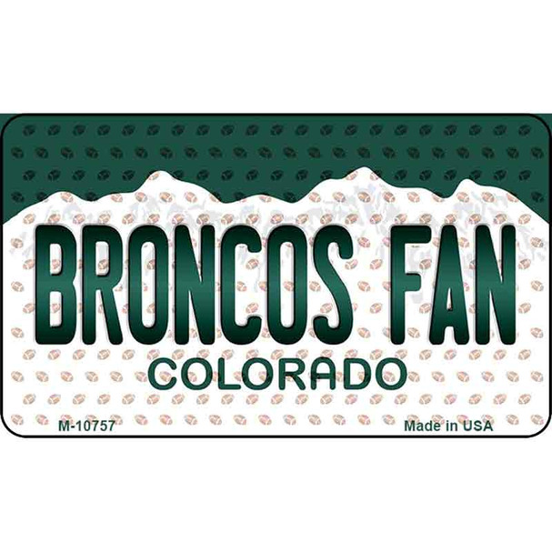 Broncos Fan Colorado State License Plate Wholesale Magnet M-10757