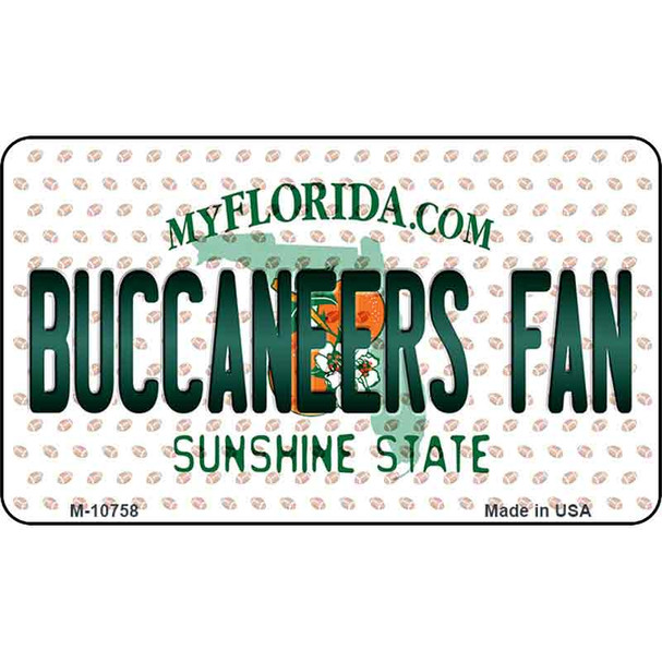 Buccaneers Fan Florida State License Plate Wholesale Magnet M-10758