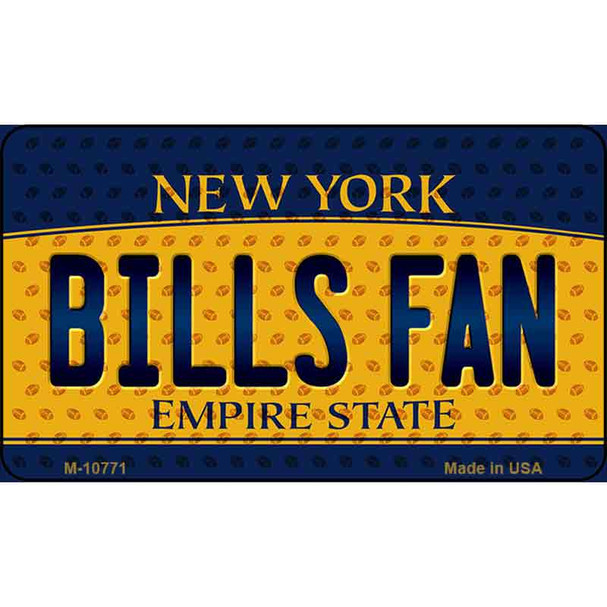 Bills Fan New York State License Plate Wholesale Magnet M-10771