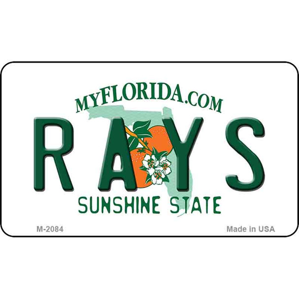 Rays Florida State License Plate Wholesale Magnet M-2084