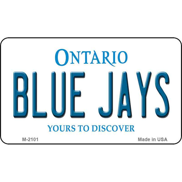 Blue Jays Ontario State License Plate Wholesale Magnet M-2101